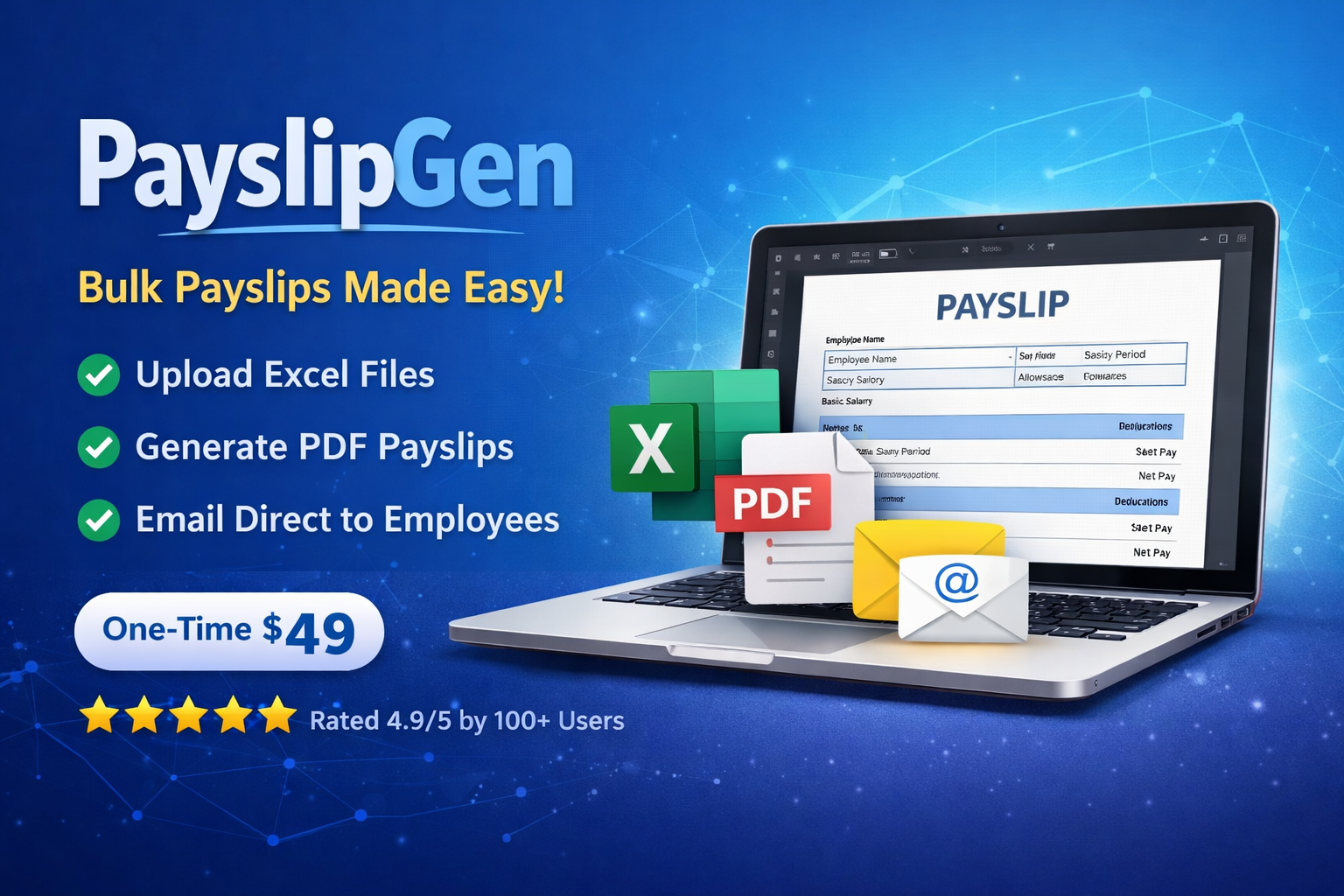 PayslipGen bulk payroll dashboard screenshot